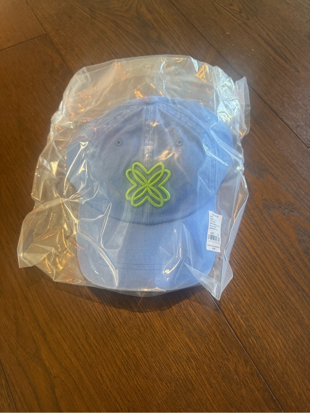 Lilly Pulitzer Lavender Baseball Cap with Lime Green Embroidered Logo